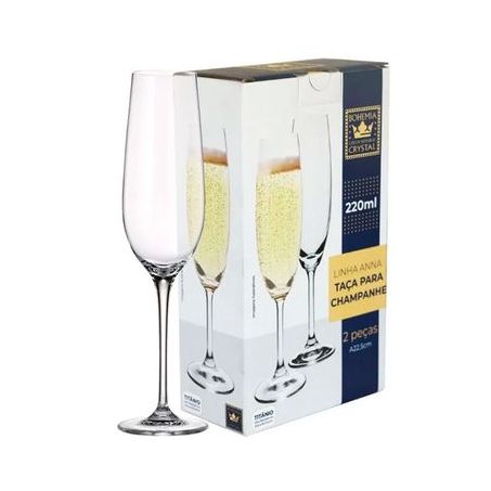 Jogo Taça Champagne Cristal Full Fit C/2