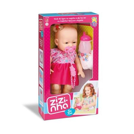 Boneca zizinha Divertoys faz xixi