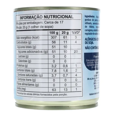 Alimento À Base de Soja Soymilke Sabor Leite Condensado Sem Lactose Lata 330gr 360-13