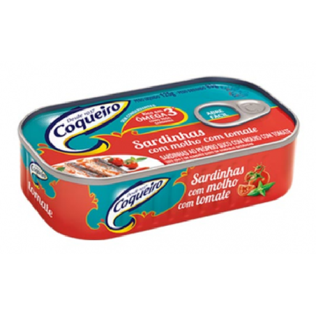 SARDINHA COQUEIRO C/MOLHO TOMATE 125G