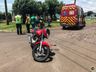 Colisão entre carro e moto deixa jovem ferido no bairro São Jorge