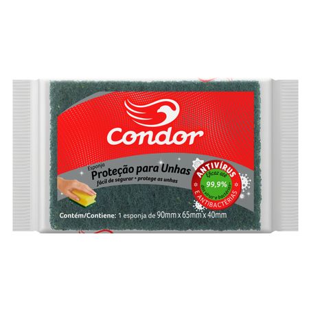 Esponja amarela protege unhas condor