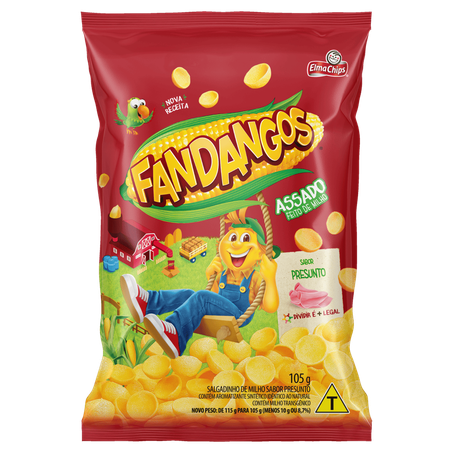 SALGADINHO ELMA CHIPS FANDANGOS PRESUNTO 105G