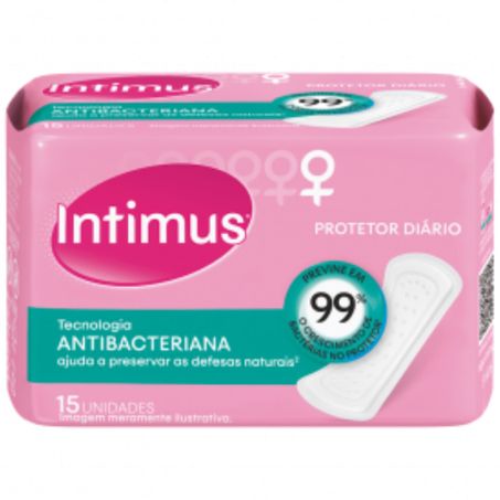 Absorvente intimus 15un antibacteriana sem abas