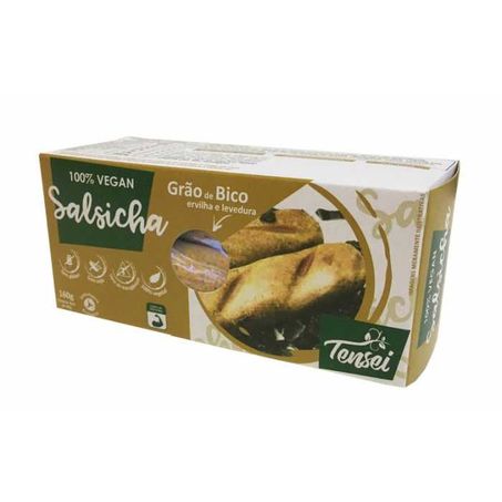 Salsicha tensei grão de bico e leve 200g