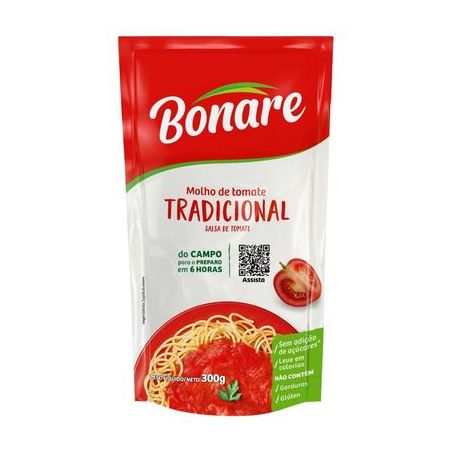 MOLHO TOMATE BONARE 300G SACHET