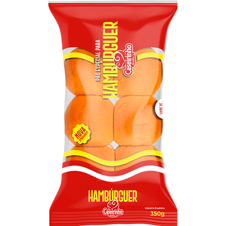 Pao Caseirinho 350g Hamburguer