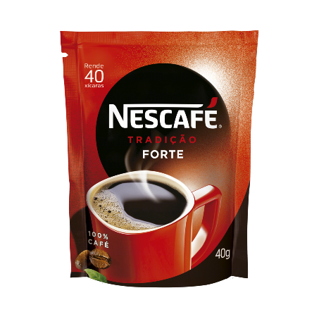 Café solúvel tradição nescafé sachê 40g
