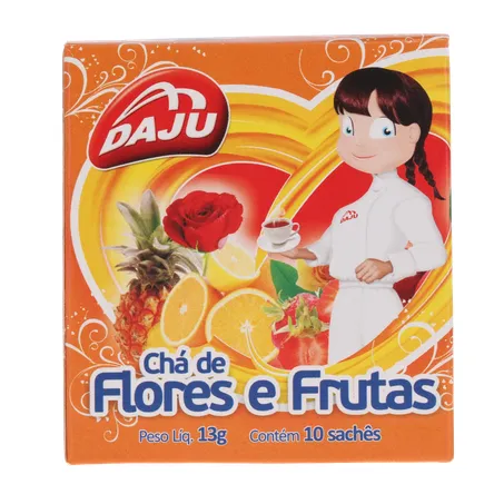 Cha daju flores e frutas 10sc