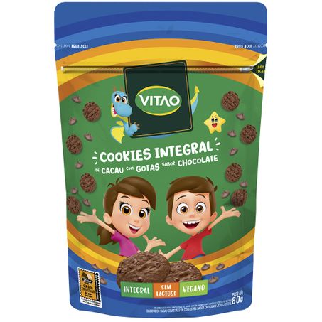 COOKIES VITAO KIDS CACAU CHOCOLATE 80G
