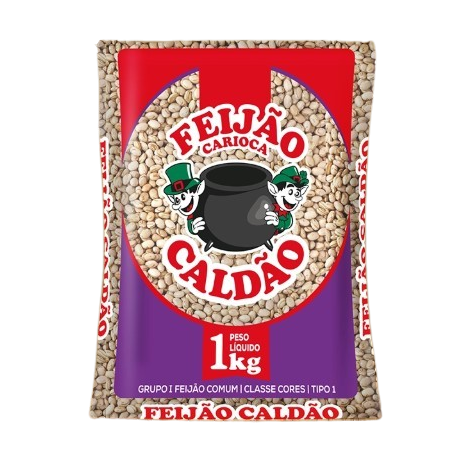 Feijão caldão carioca tipo 1 pacote 1kg