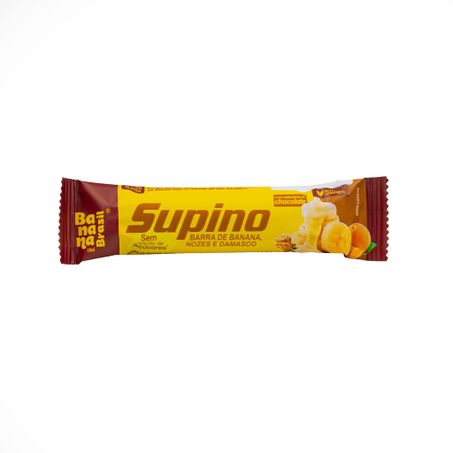 BARRA DE BANANA NOZES E DAMASCO COM CHOCOLATE SUPINO 24G BANANA BRASIL