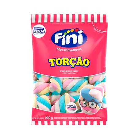 MARSHMALLOW FINI TORÇÃO BAUNILHA 200G