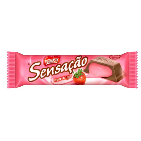 Chocolate nestle sensação morango 38g