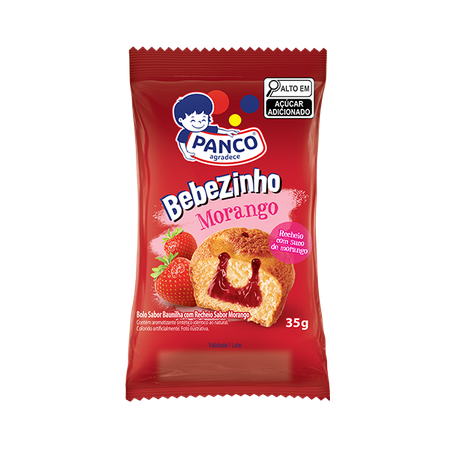 Bolinho panco bebezinho morango 35g