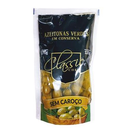 Azeitonas Classic Chef 220g Pouchet S/Caroco