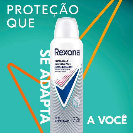 Desodorante Rexona Sem Perfume Aerossol 150ml 360-3