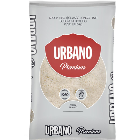 Arroz Urbano Premium 5kg - Branco