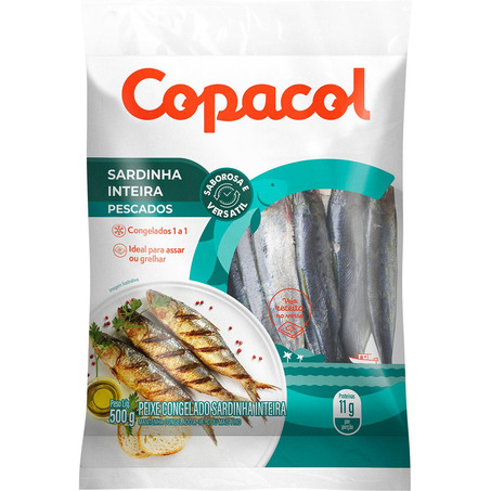 Sardinha Copacol 500g - Inteira - 6/15