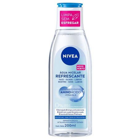 Água micelar nivea solução de limpeza 200ml