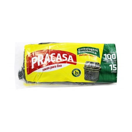Saco Lixo Pra Casa Preto Econômico 15l C/100