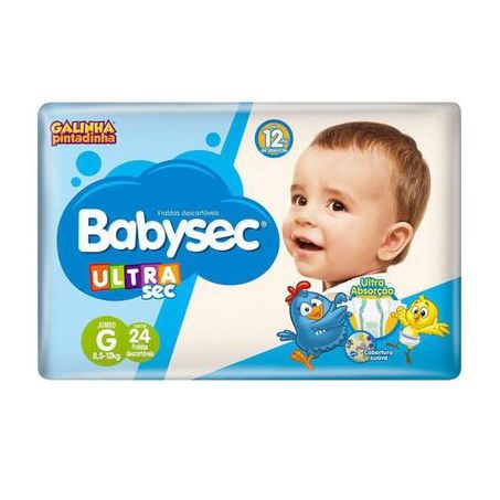 Fralda G Babysec Ultra Sec Jumbo Pacote 24UN