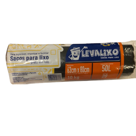 Saco Para Lixo Giromix Rolo 50l 20un 
 