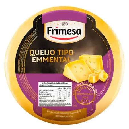 Queijo Emmental Frimesa Kg Fracionado