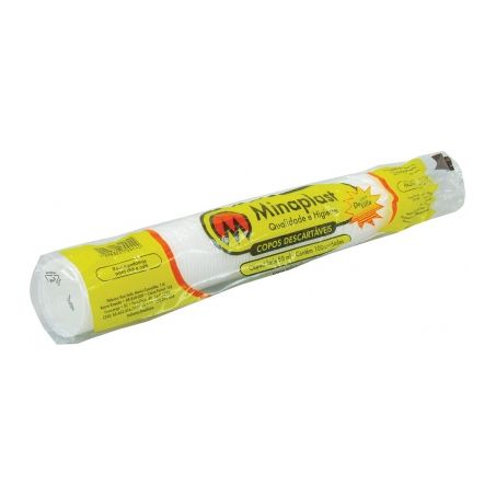 Copo Descartável 50ml Branco Minaplast Embalagem 100 Un