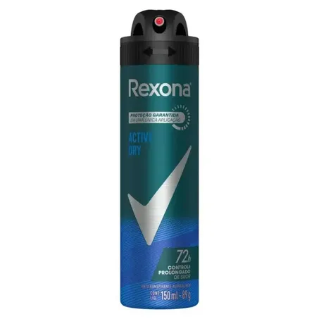 Desodorante Aerossol Rexona Men Active Dry 150ml