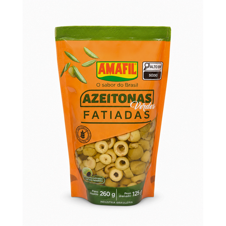 AZEITONAS VERDES FATIADAS 260G