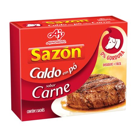 Caldo em pó carne sazón