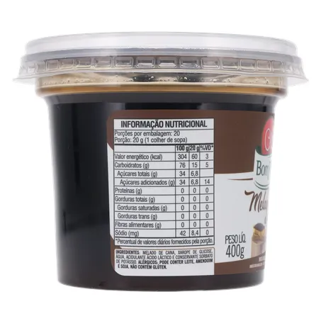 Melado de Cana Bom Princípio Pote 400gr 360-28