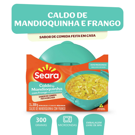 Caldo Congelado de Mandioquinha com Frango Seara na Panelinha Pote 300g