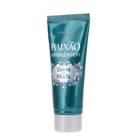 LOÇÃO P/MÃOS PAIXÃO BRIDGERTON DAMA DE PRATA C/ÓLEOS DE AMÊNDOAS 75G 360-2