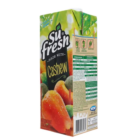 Bebida de Fruta Adoçada Su Fresh Caju Caixa com Tampa 1lt 360-22