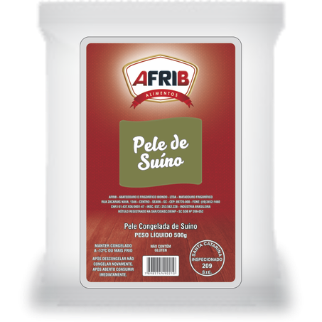 Pele suina congelada afrib 500g