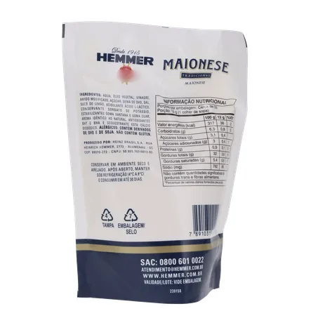 MAIONESE HEMMER 400G TRADICIONAL 360-16
