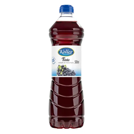 Vinagre de Vinho Koller Tinto Garrafa 500ml