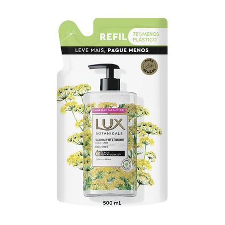 Sabonete liq lux erva doce refil 500ml