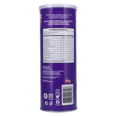 SALGADINHO PRINGLES CHEDAR BACON 105G 360-12