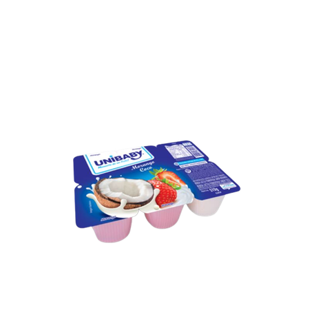 Bebida láctea unibaby morango coco 510g