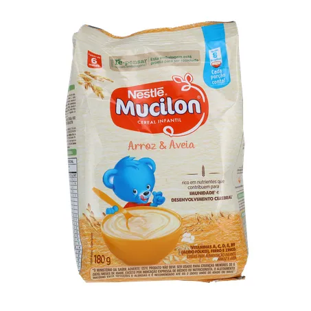 Mucilon 180g - Arroz/ Aveia - Sachê