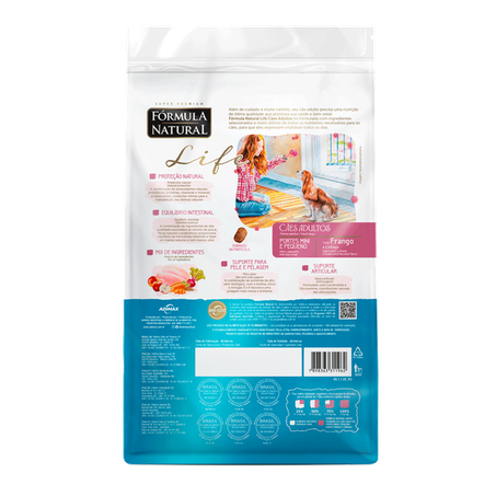 Ração Fórmula Natural Life Cães Sênior Mini e Pequeno 1 kg 360-2