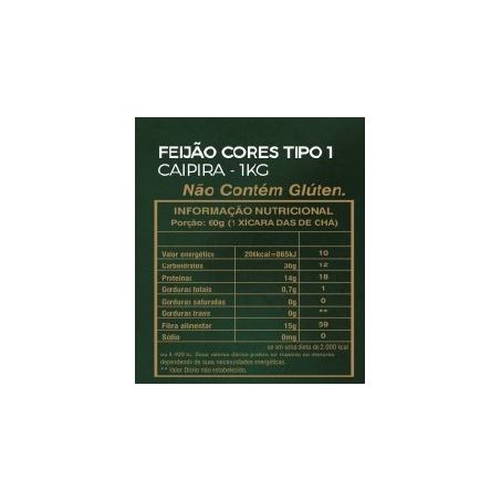 Feijão Caipira Carioca 1kg 
  360-1