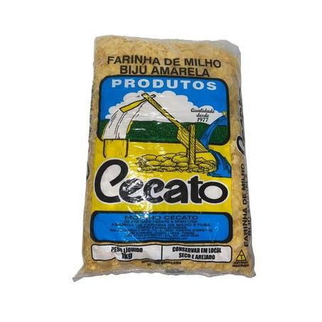 Farinha De Milho Cecato 1kg Amarela