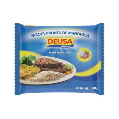 Farofa De Mandioca Deusa Tradicional c Alho 400g