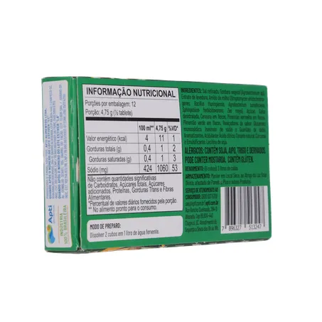 CALDO DE LEGUMES EM CUBO APTI 57G 360-13