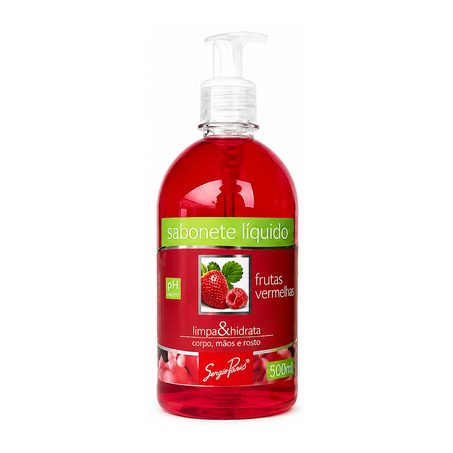 SABONETE LÍQUIDO SERGIO PARIS FRUT VERM PUMP 500ML
