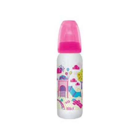 Mamadeira de Silicone Lillo Divertida Rosa Embalagem 1 Un 240ml